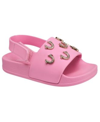 Big Girls 5-10 Kash Bling Horseshoe Logo Slide