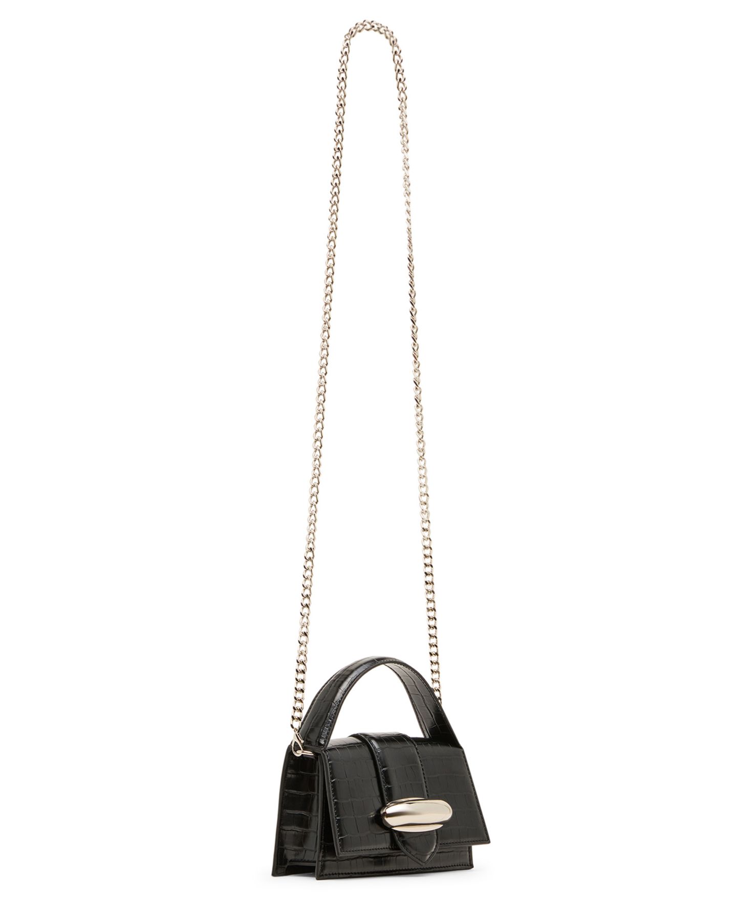 Женская сумка Steve Madden Mishell Mini Top Handle Satchel Handbag, цвет: Чёрный — фото 3