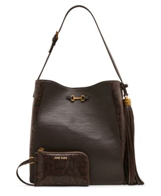 Horsebit Tassel Small Hobo Handbag