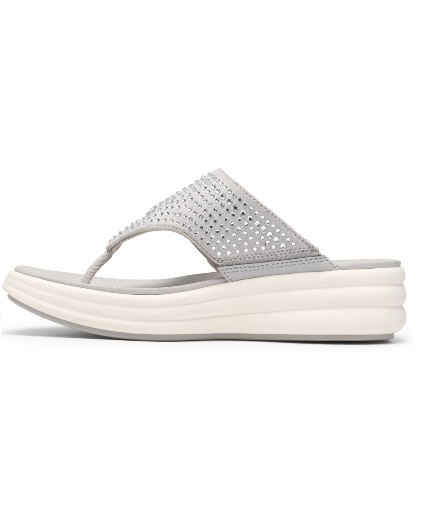Женские сандалии Clarks Drift Jaunt Slip-On, цвет: Серебряный — фото 5