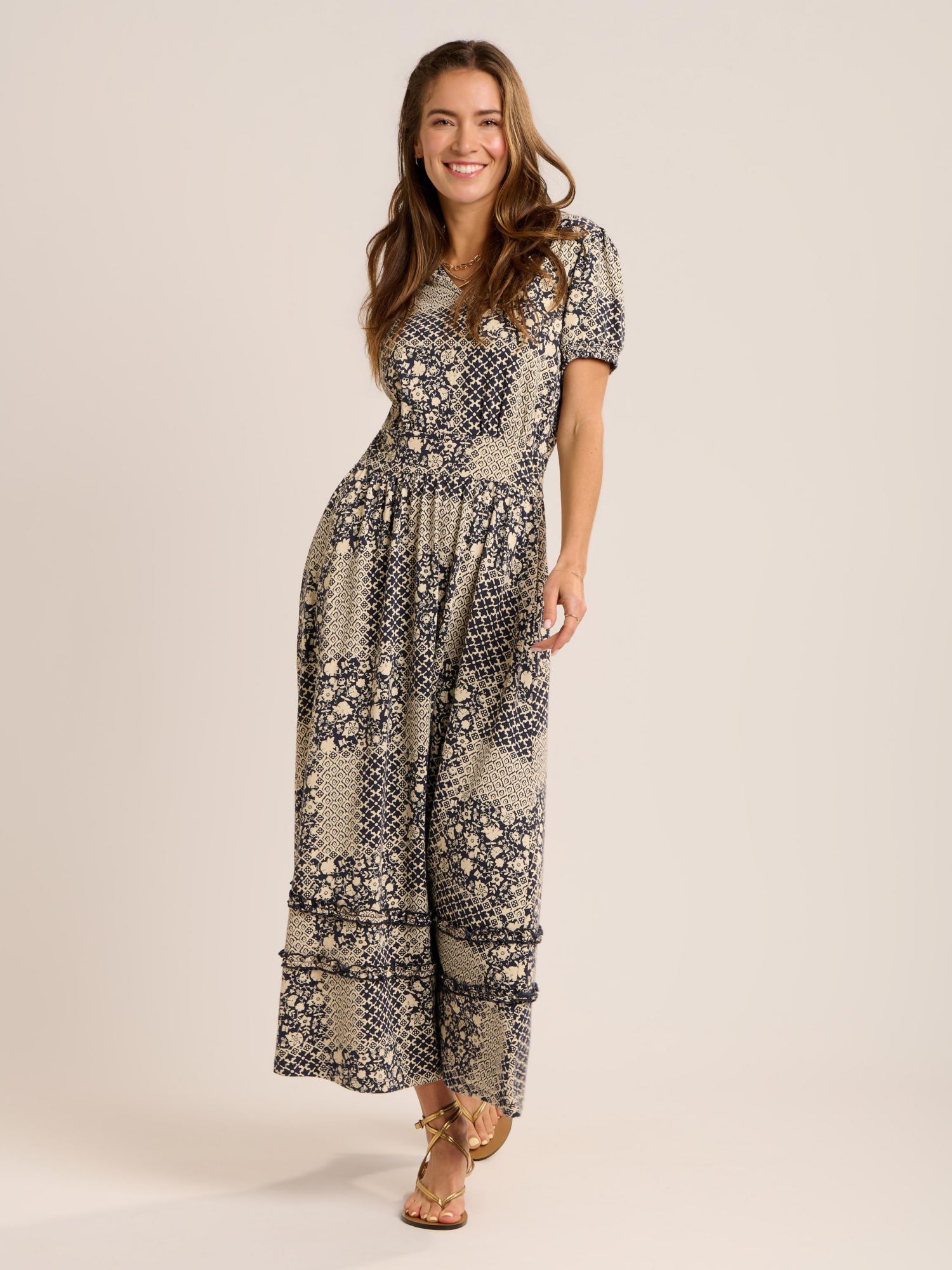 Women's Katerina Floral-Print V-Neck Maxi Dress