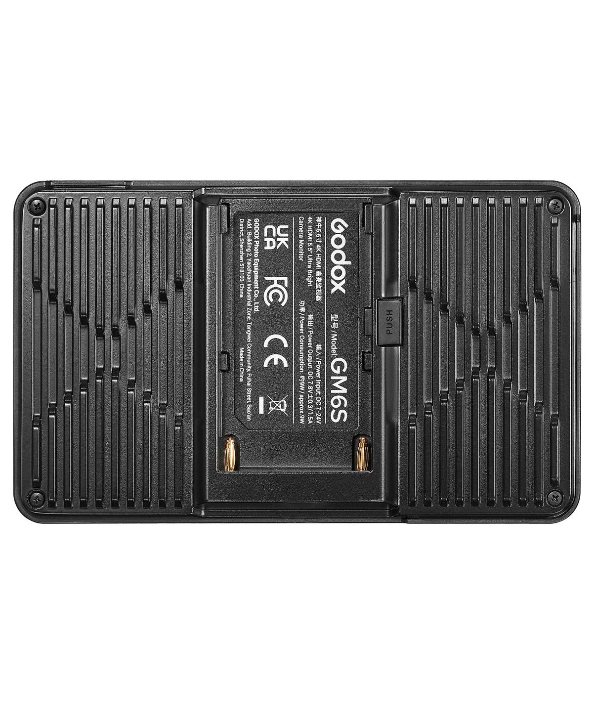 Godox GM6S 5.5" Full Hd Ultra-Bright Touchscreen On-Camera Monitor, Supports 4K Hdmi