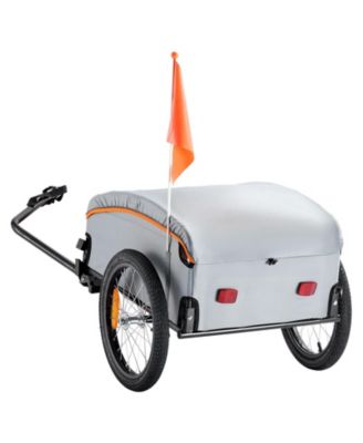 Bike Cargo Trailer,  Load Capacity, Heavy-Duty Bicycle Wagon Cart, Foldable Compact Storage with Universal Hitch