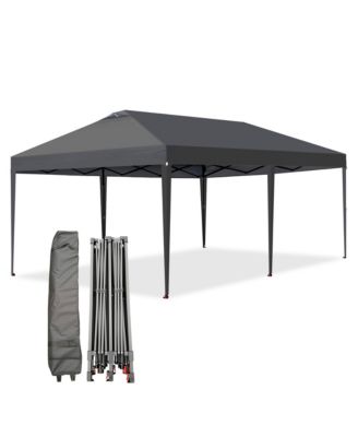 Pop Up Canopy with Wheeled Bag, Heavy Duty Beach Tent, One-Push Setup Party Tent, Waterproof Sun Shelter with Weight Bags, Stakes and Ropes