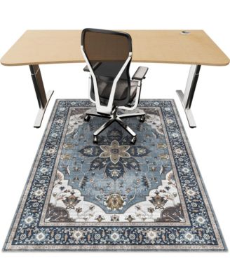 Office Chair Mat For Hardwood Floors Non Slip Washable Quiet Desk Rug For Rolling Chairs