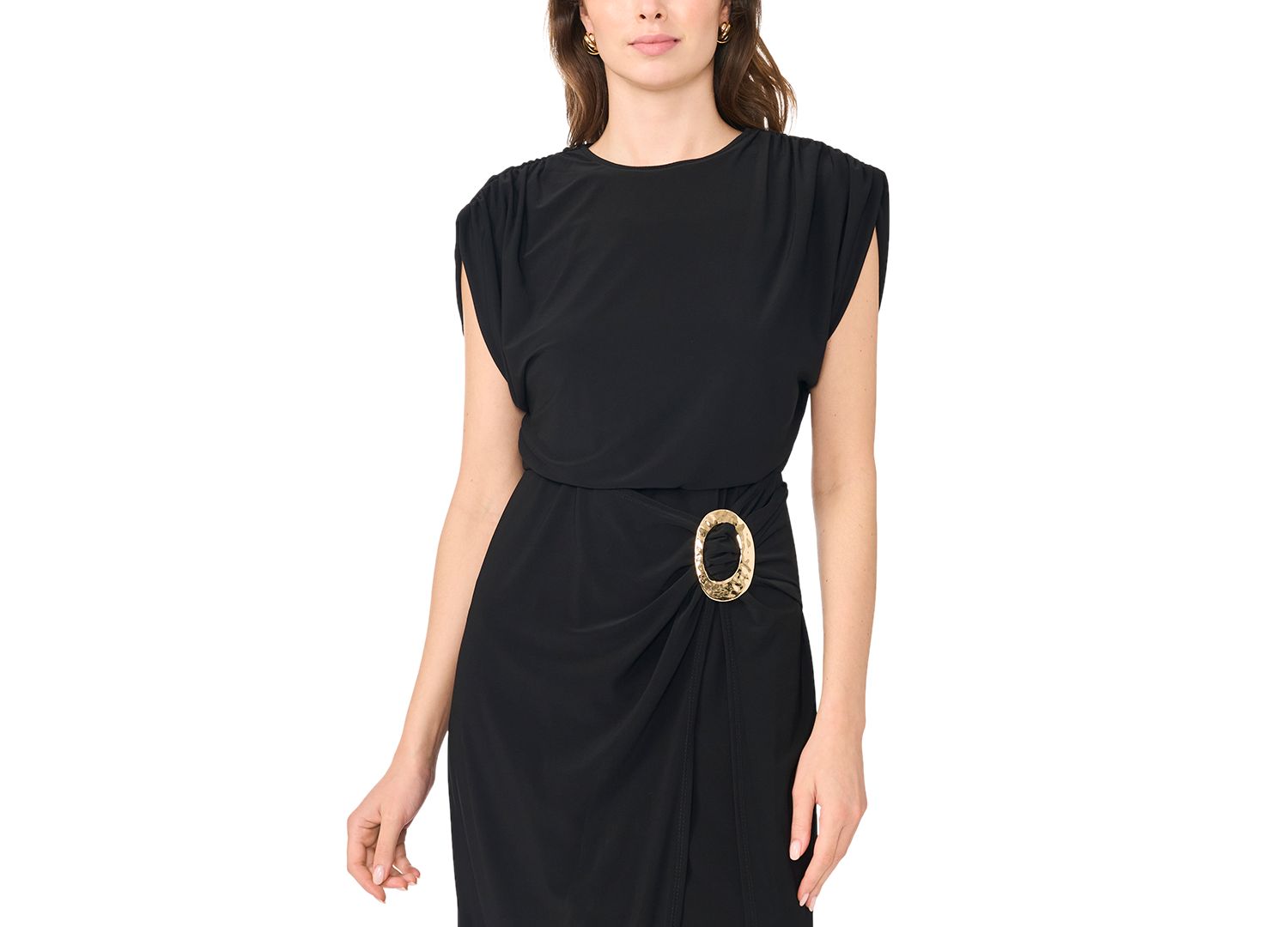 Women's Jersey Wrap Midi Dress