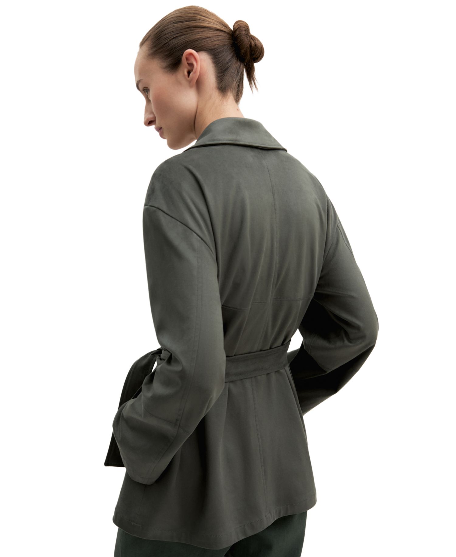 Women's Double-Breasted Belted Jacket