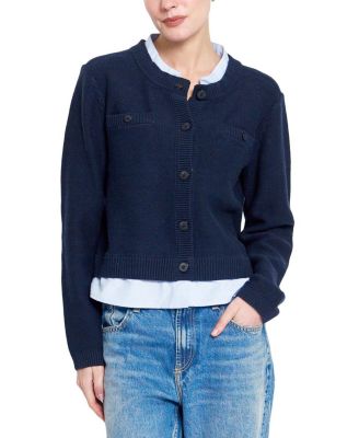 Women's Coen Towfer Cotton-Blend Cropped Cardigan