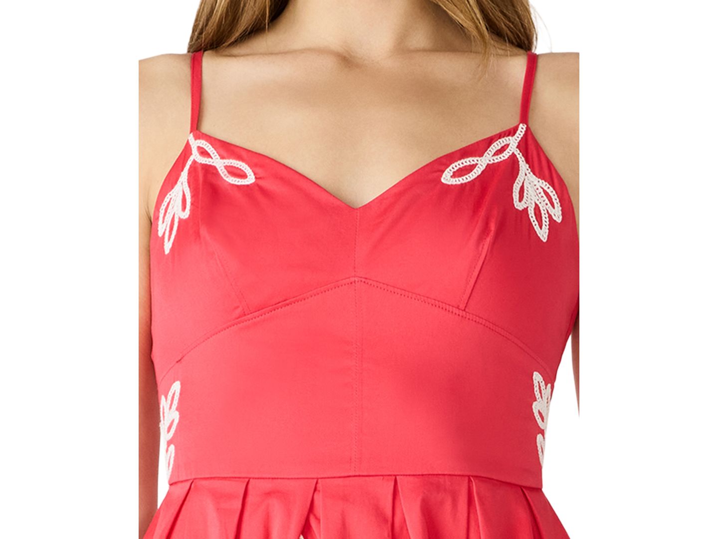 Женское платье Steve Madden Juniors' Floral-Print Cutout Sweetheart-Neck, цвет: Paradise P — фото 4