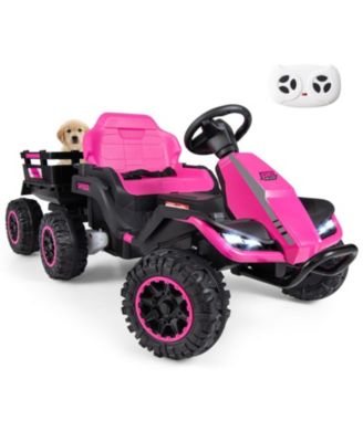 24V 2-In-1 Ride-On Tractor, 60" x 27" x 24", Remote Control, 66 Lbs. Capacity, Ages 3+