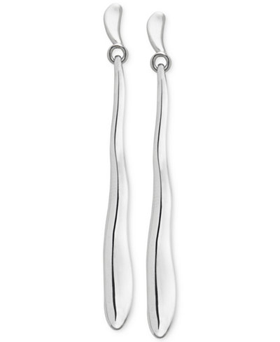 Nambé Wave Drop Earrings in Sterling Silver, Only at Macy's