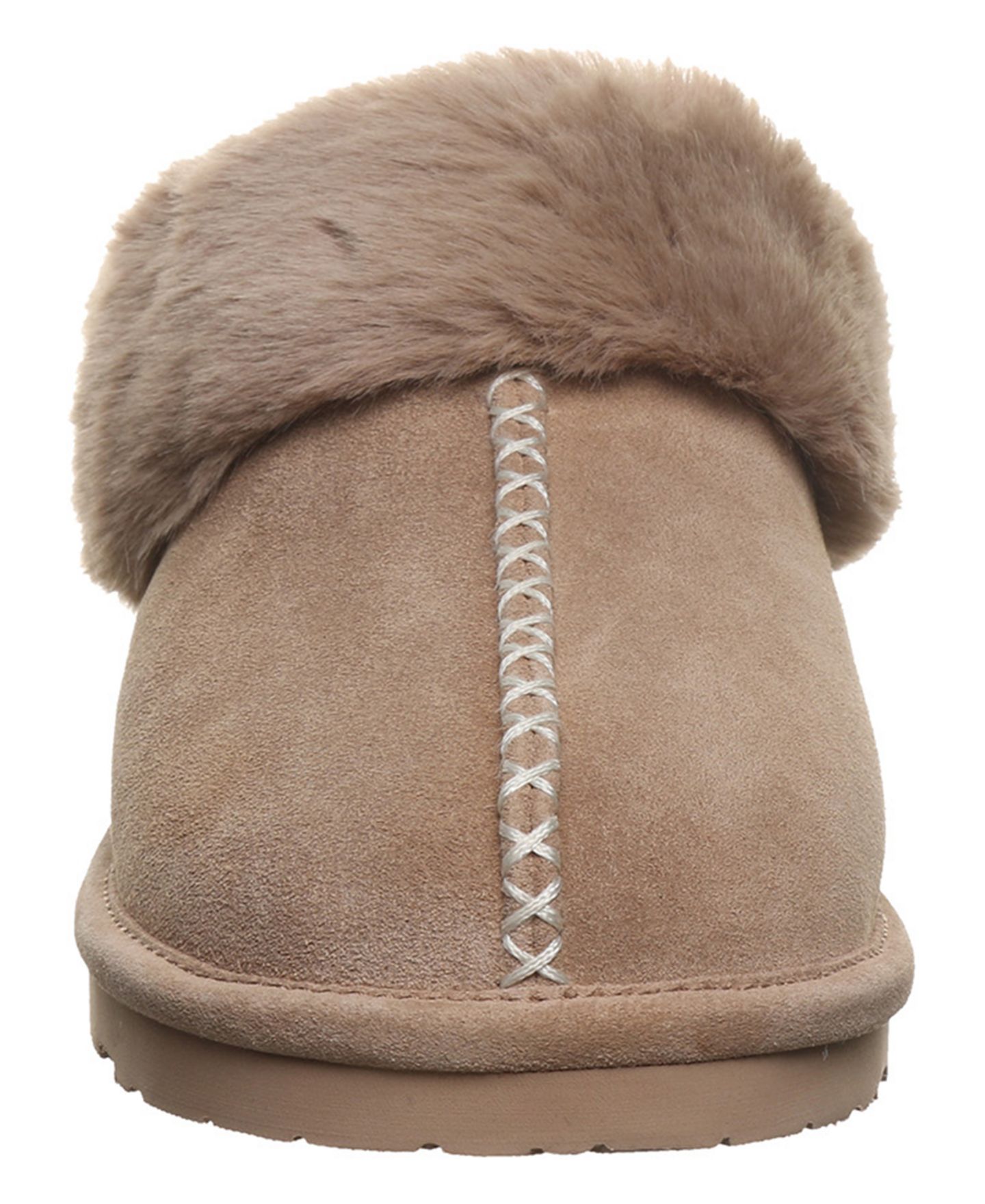Женские тапочки Bearpaw Bella Suede Slip-On Slippers, цвет: Берёзовый — фото 7
