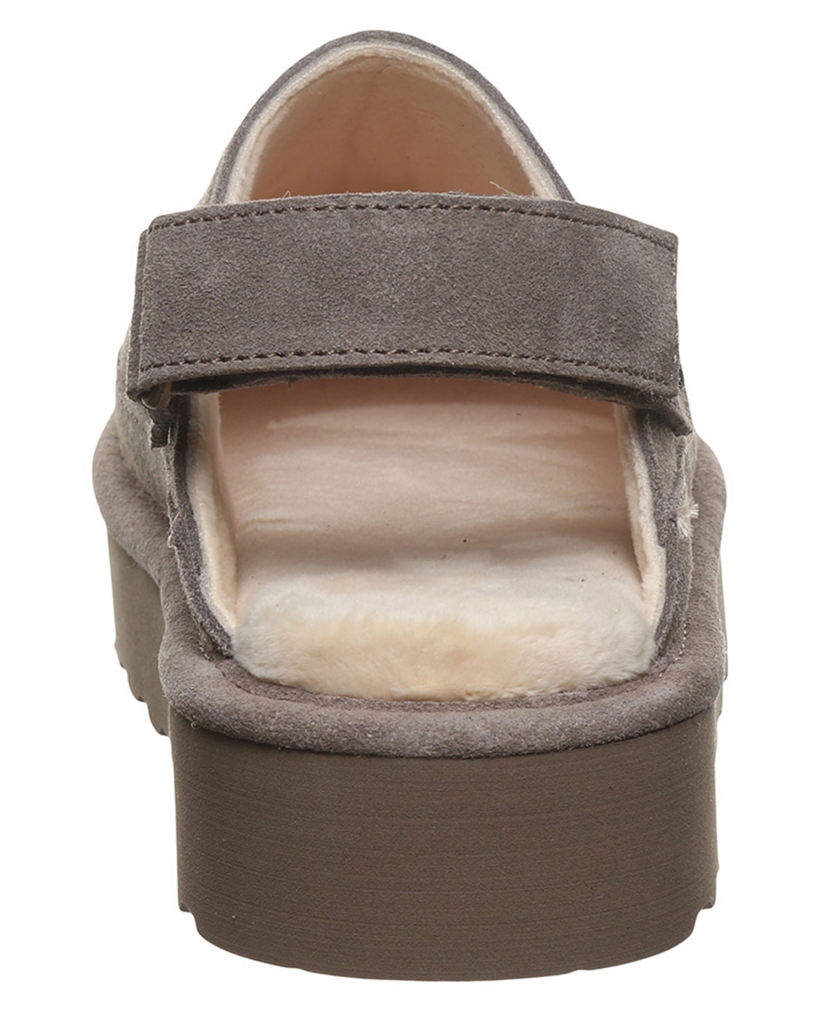 Bearpaw Women's Brooke Platform Suede Slip-On Clogs