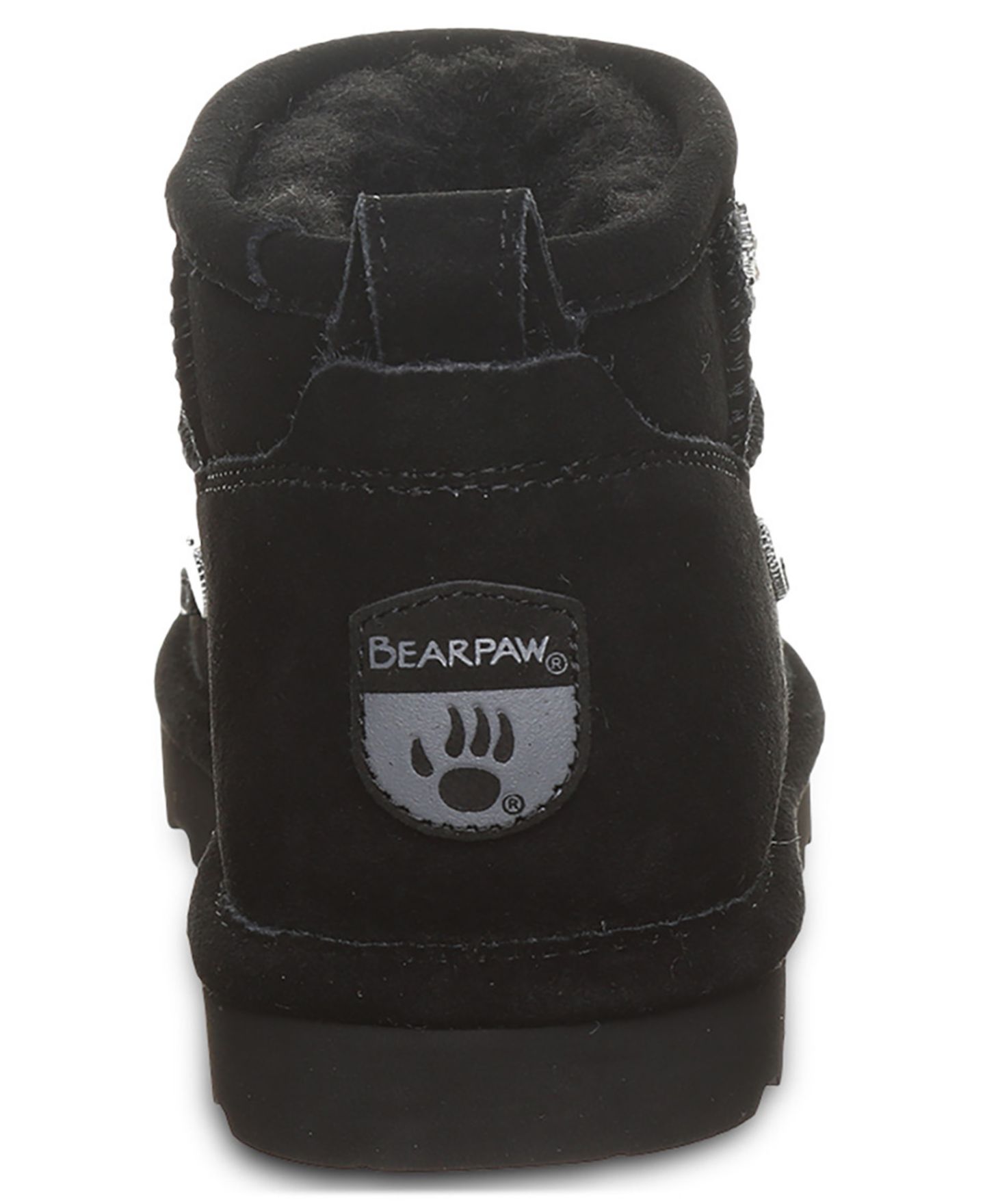 Женские ботинки Bearpaw Shorty Nova Studded Pull-On Ankle Booties, цвет: Чёрный — фото 3