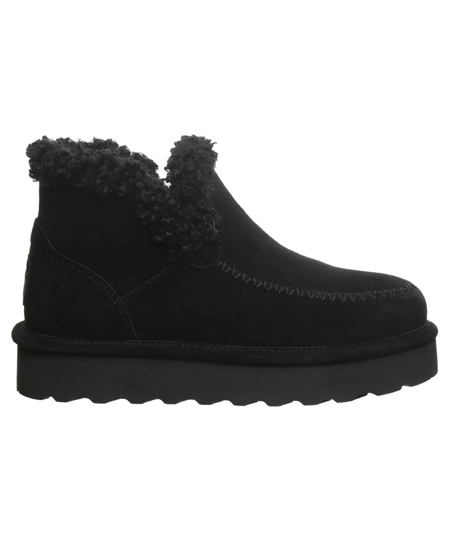 Женские ботинки BEARPAW Maeve Platform Slip-On Booties, цвет: Чёрный — фото 2