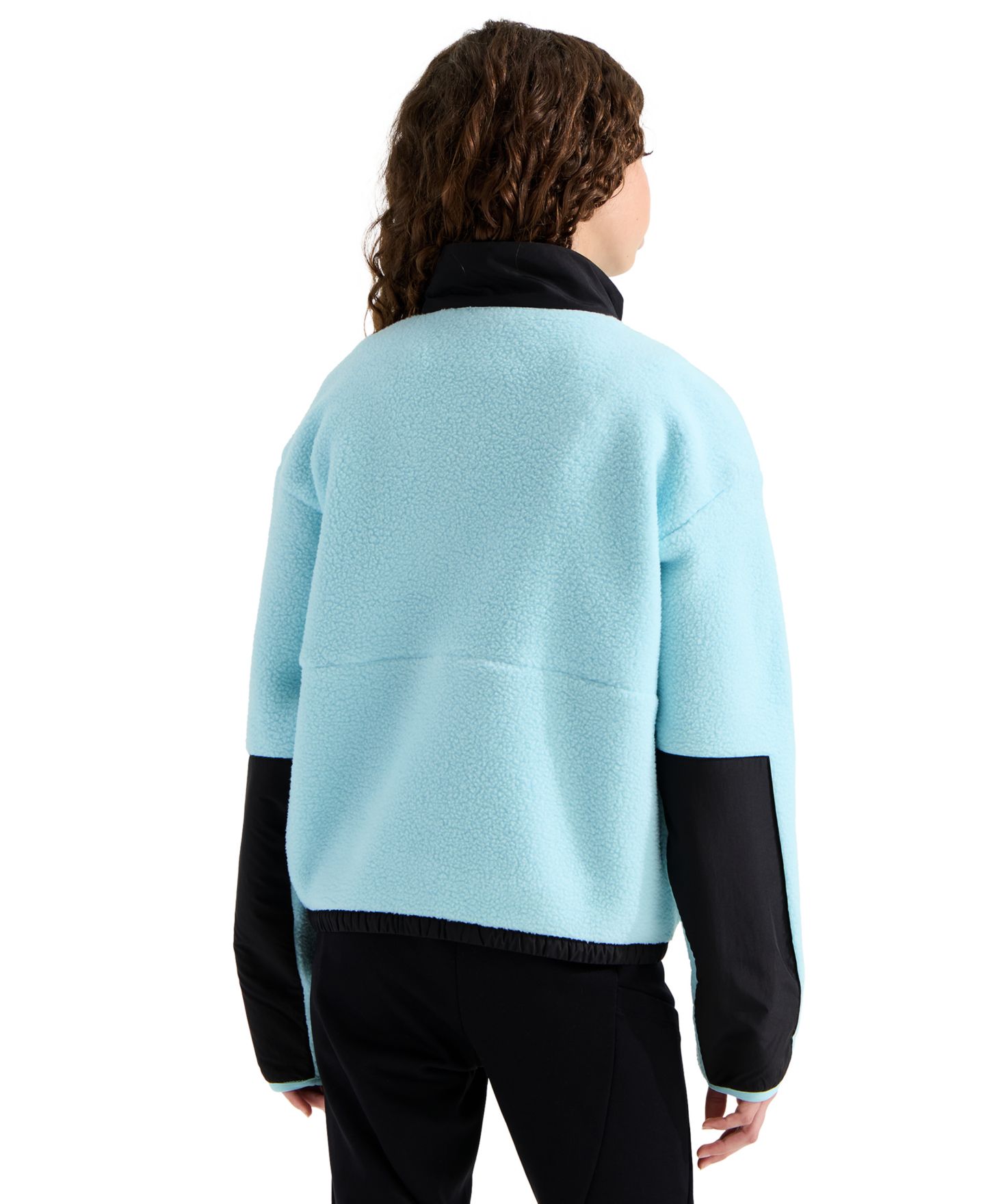 Куртка The North Face Yumiori Off Peak Full-Zip Jacket для девочек, цвет: Glacier / Чёрный — фото 4