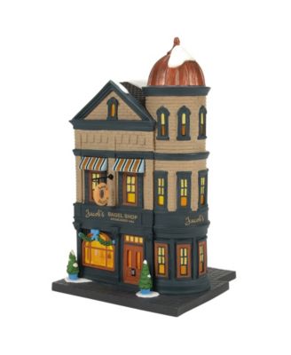 Christmas in the City Jacob's Bagels Light-Up House Figurine