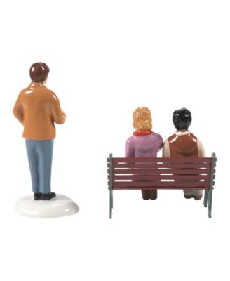 Snow Village Hipster Figures, Set of 3