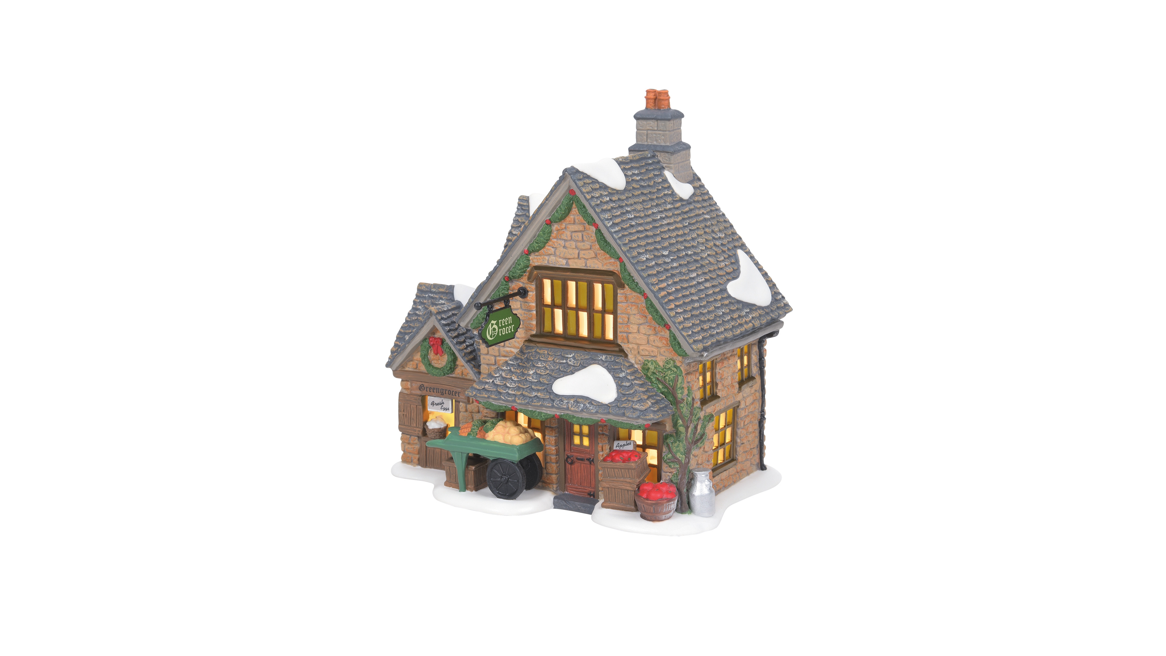 Department 56 Dickens Village Light-Up Cotswold Greengrocer