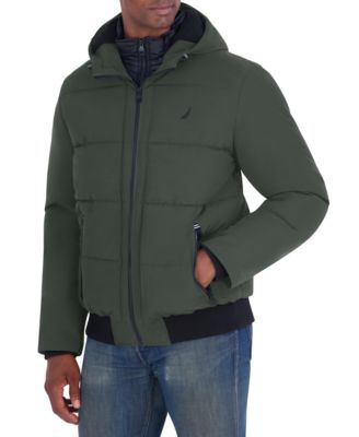 Men's Mix-Quilted Bomber Jacket