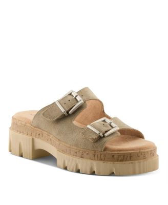 Women's Marbello Wedge Sandal with Buckle Closure