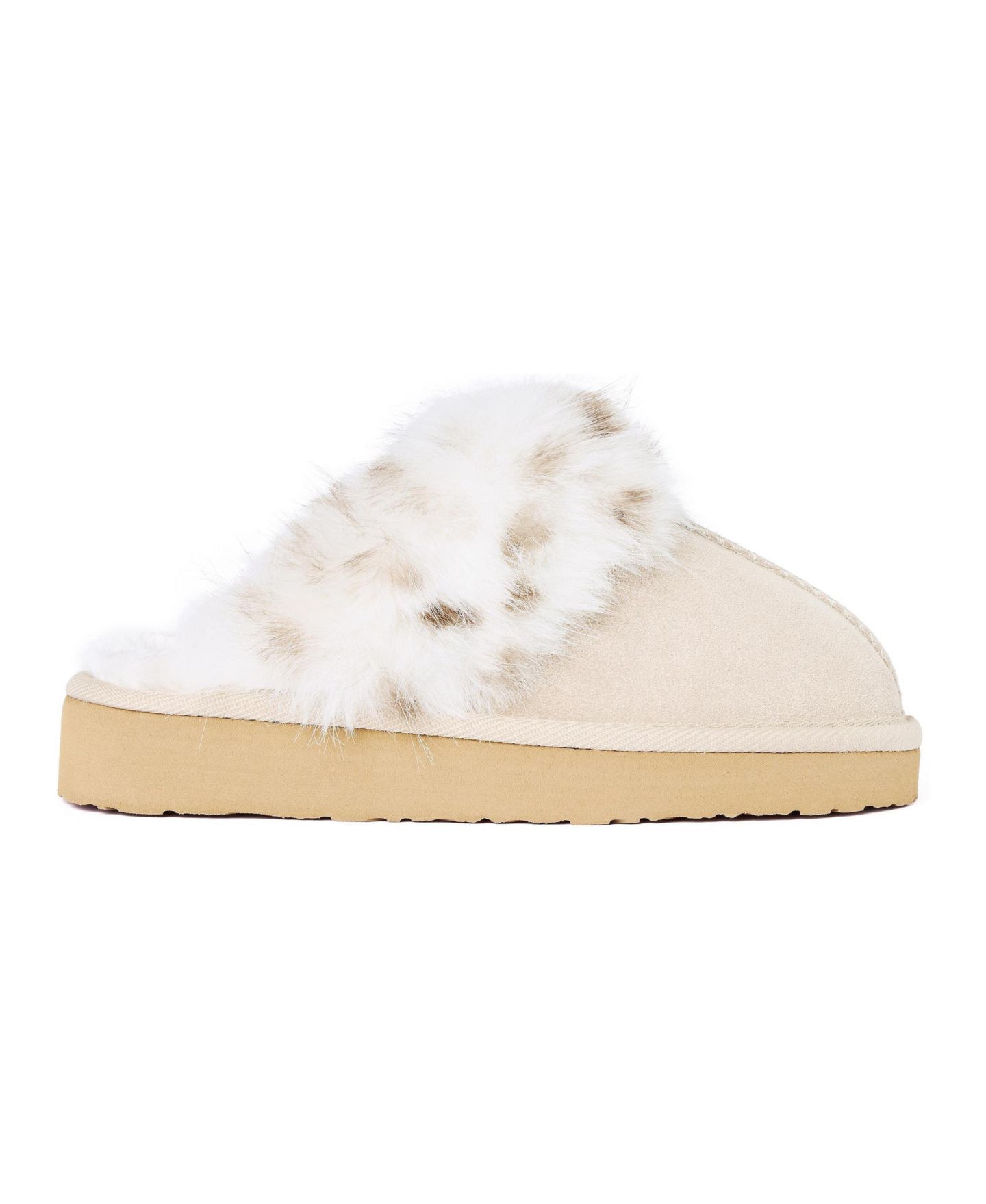 Женские тапочки Minnetonka Chesney Hi Slippers, цвет: Бежевый — фото 3