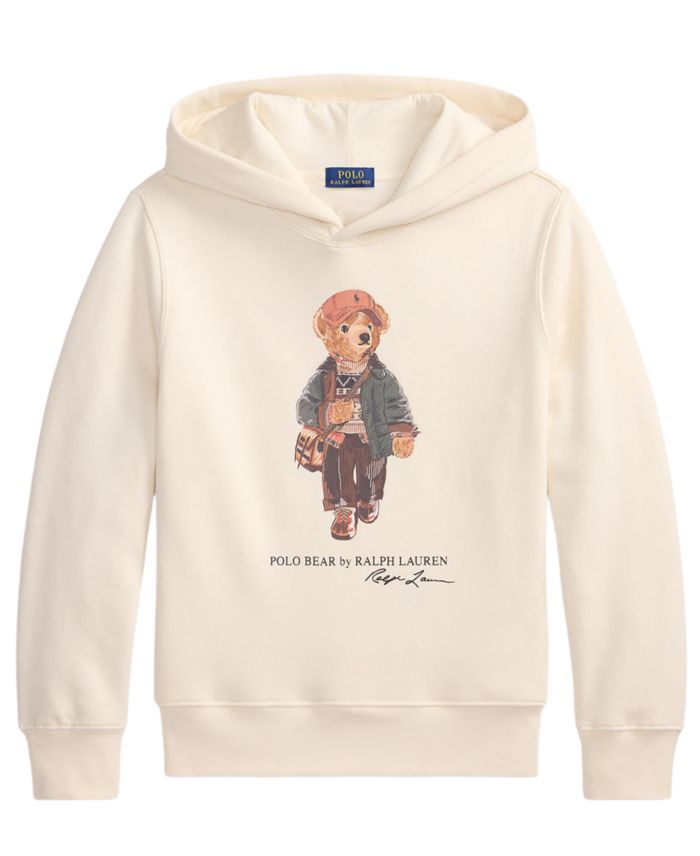Polo Ralph Lauren Boys' 8-20 Polo Bear Graphic Hooded Sweatshirt