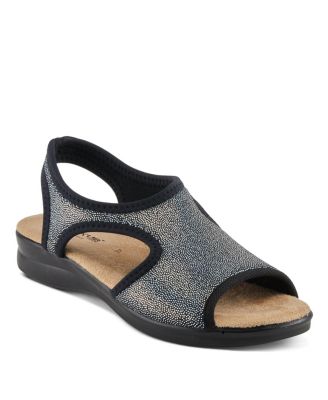 Women's Nyaman-Pindott Slingback Sandal with Rubber Sole