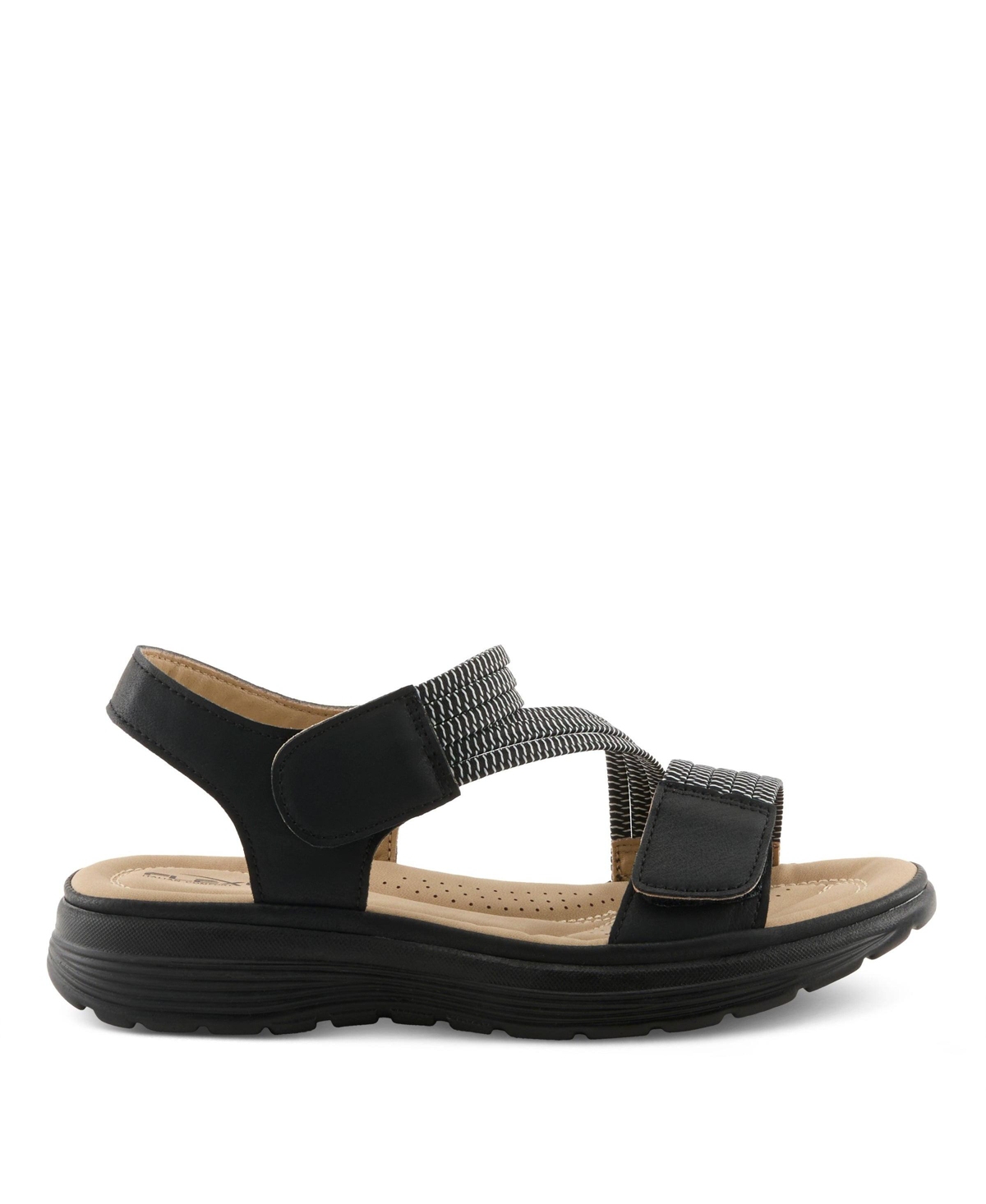 Flexus Women's Abie Strappy Sandal with Cushioned Leather Insole