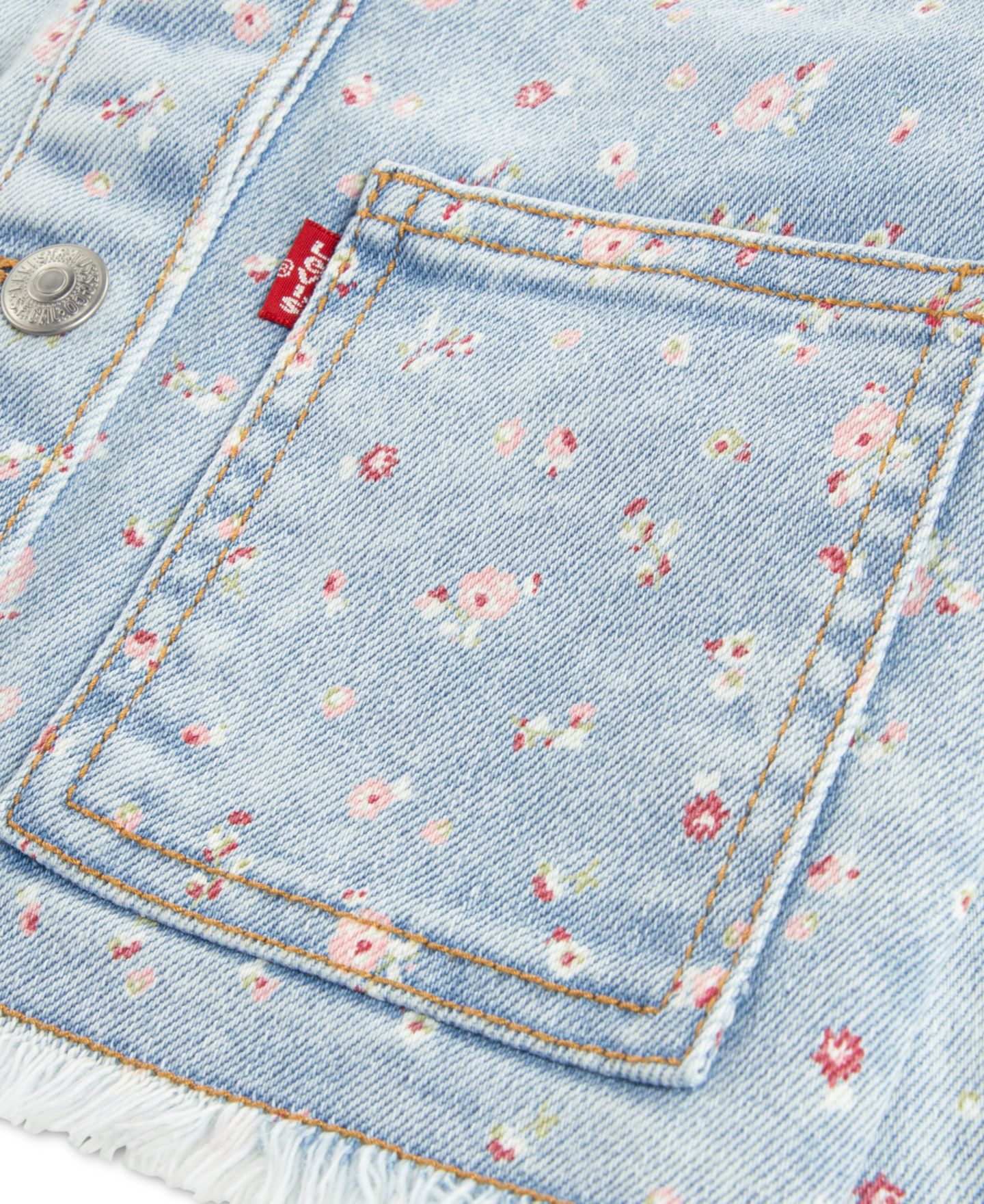 Куртка Levi's Fashion Trucker Jacket для девочек-малышей, цвет: Be Cool Without Destruction — фото 3