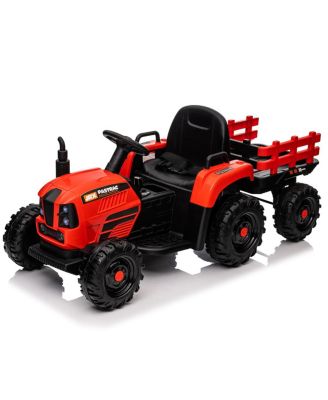 Electric Ride-On Tractor with Trailer, Remote Control, 50-99 lbs Capacity, Ages 3+