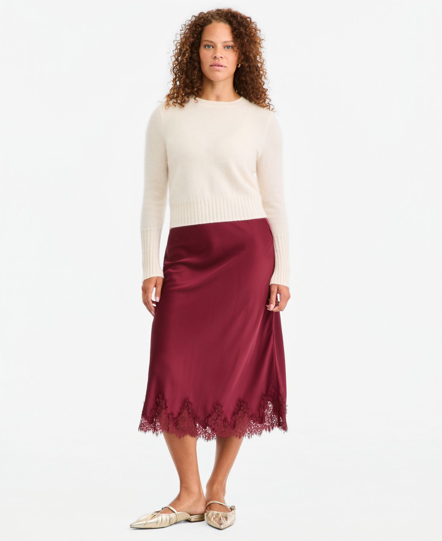 Женский свитер On 34th 100% Cashmere Cropped Brushed Shrunken, цвет: Коричневый — фото 5