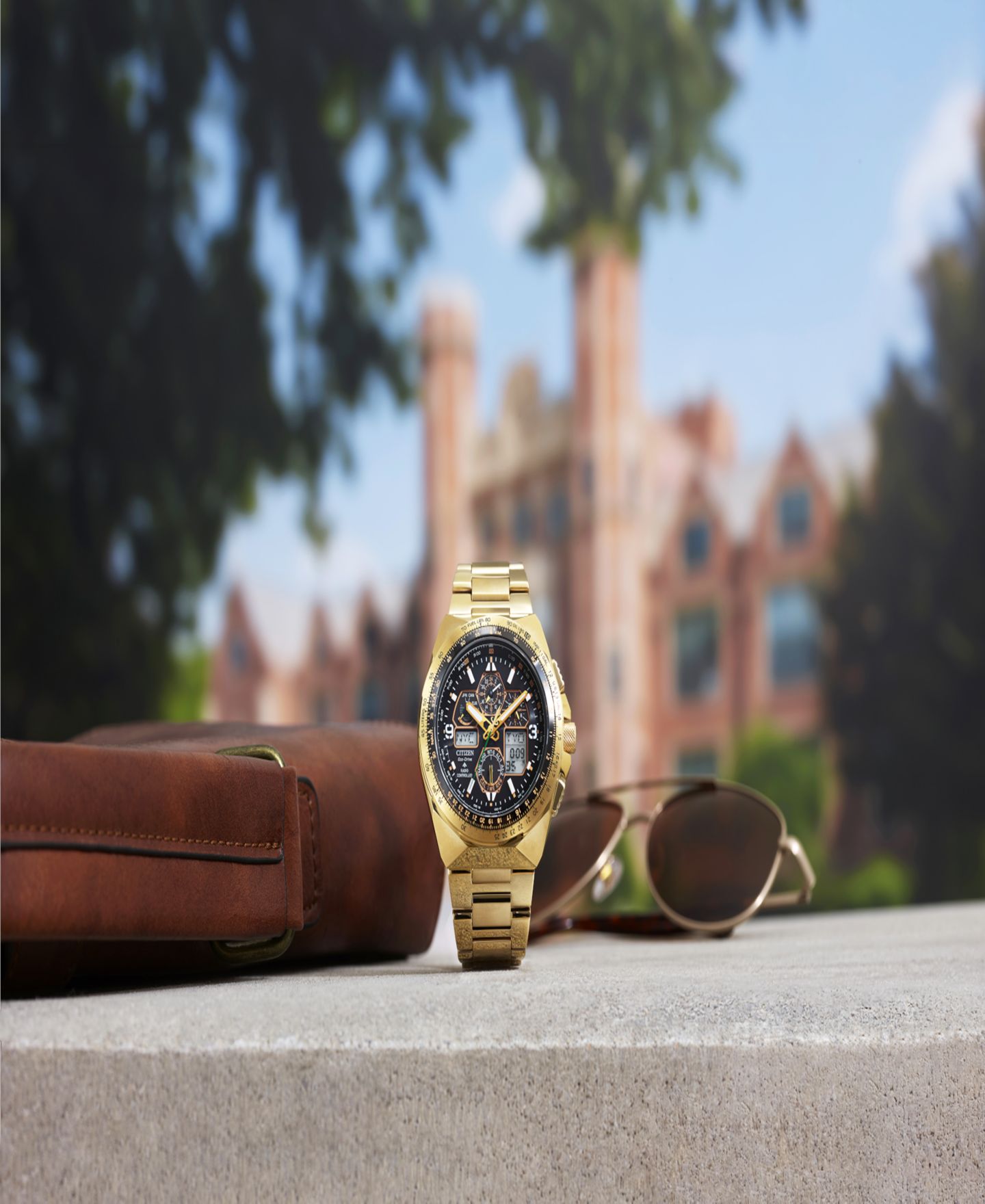 Мужские часы Citizen Limited Edition Promaster Air Skyhawk Gold-Tone Stainless Steel Watch 46mm — фото 3