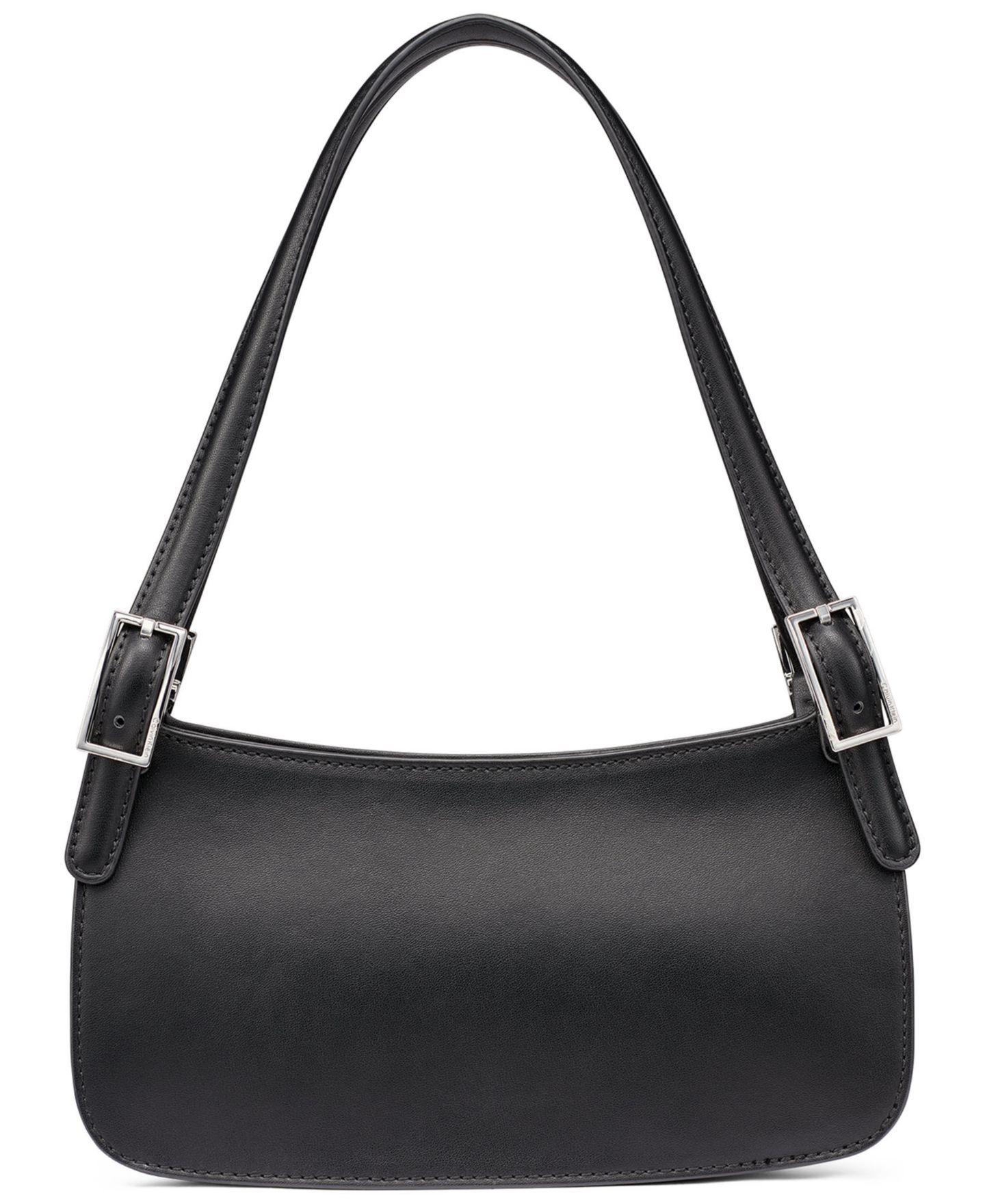 Женская сумка Calvin Klein Harlan Medium Detachable Strap Shoulder Handbag, цвет: Чёрный / Серебряный — фото 2