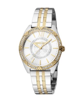 Women's Glam Quartz Two Tone Stainless Steel Bracelet Watch