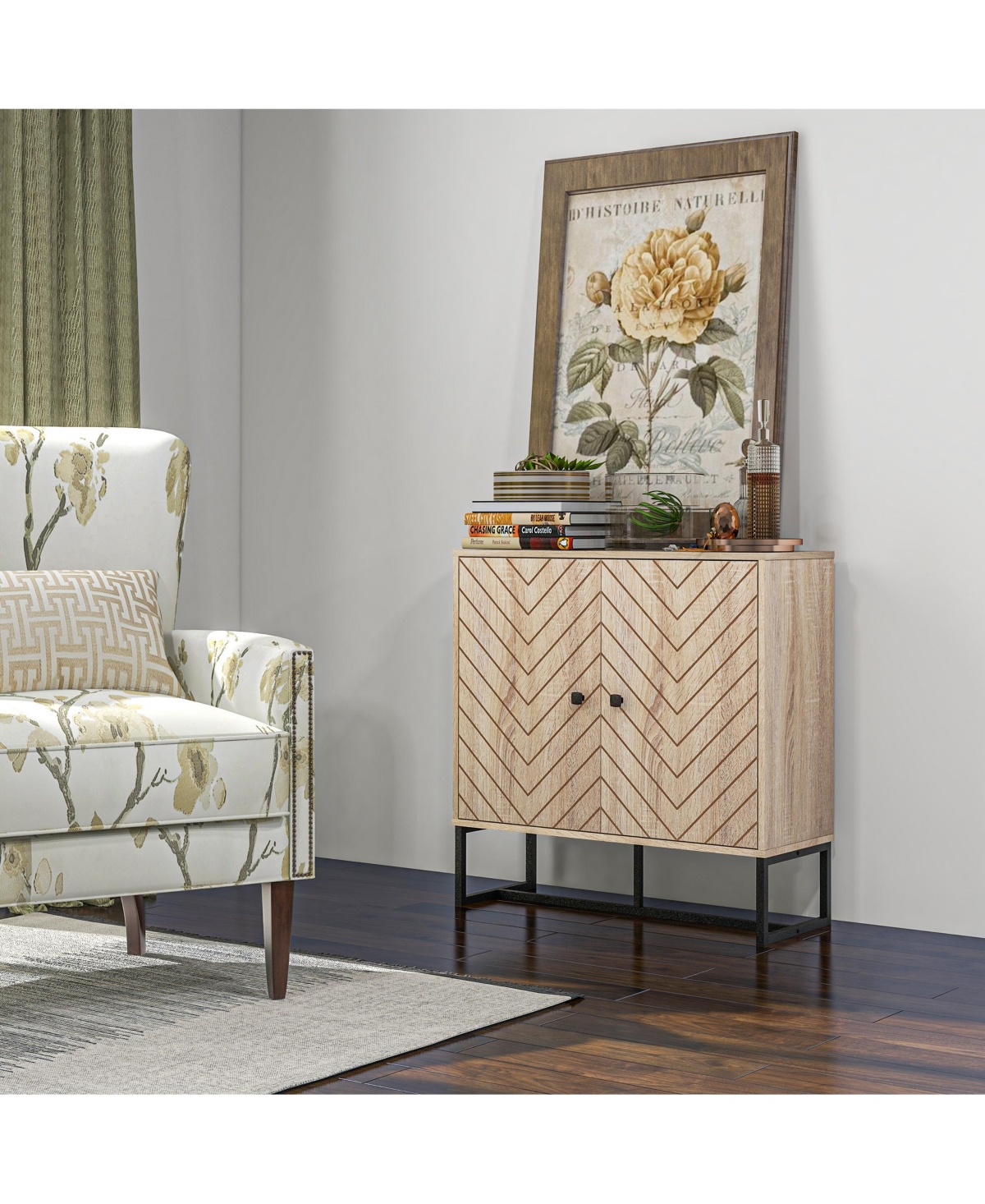 Homcom Modern Sideboard with Shelf, Bar Cabinet