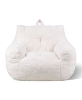 3 Ft Memory Foam Bean Bag Chair with Armrests and Pocket