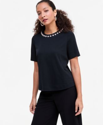 Women's Embellished Crewneck T-Shirt