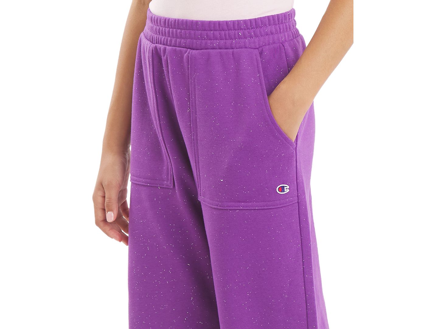 Брюки Champion Embellished Wide-Leg Pants для девочек, цвет: Розовый — фото 3