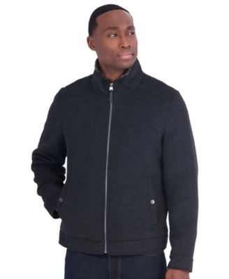 Men's Wool Hipster Trimmed Collar Jacket