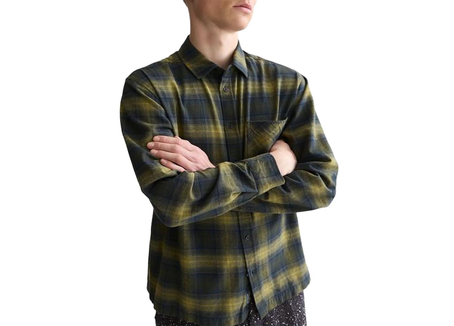 Men's Flannel Checked Regular-Fit Shirt