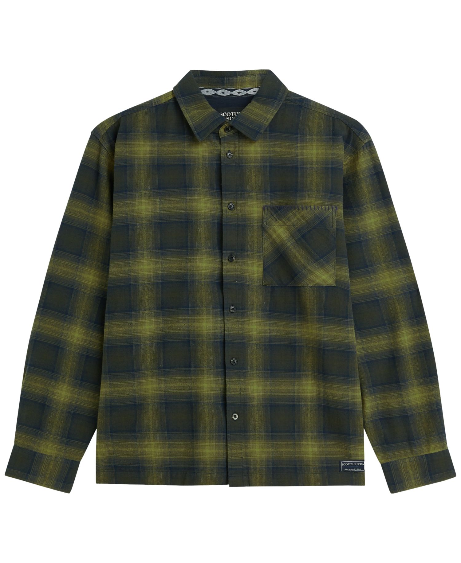 Men's Flannel Checked Regular-Fit Shirt