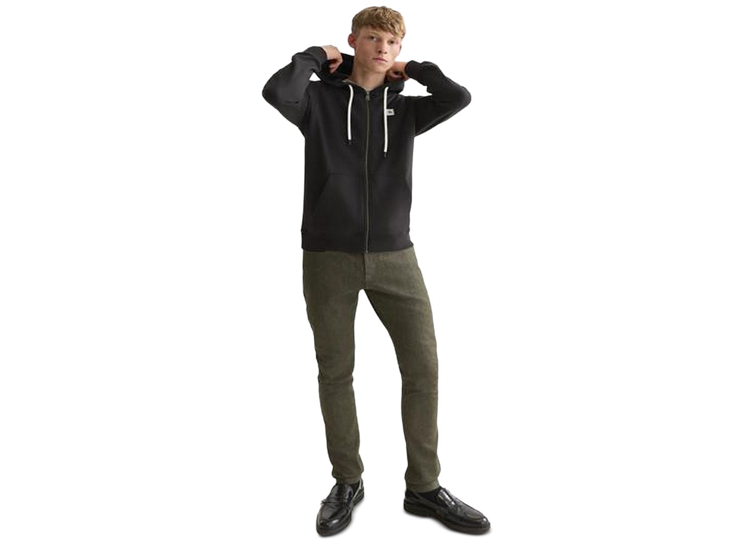 Men's Logo Badge Full-Zip Hoodie