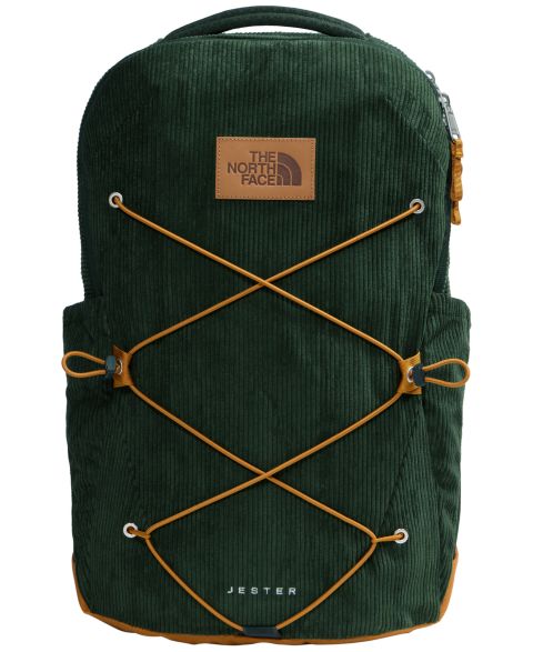 Рюкзак The North Face Jester Pro Travel, цвет: Зелёный / Кожаный коричневый