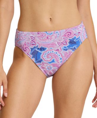 Women's Paisley Daze High-Waisted Tummy-Control Bikini Bottom
