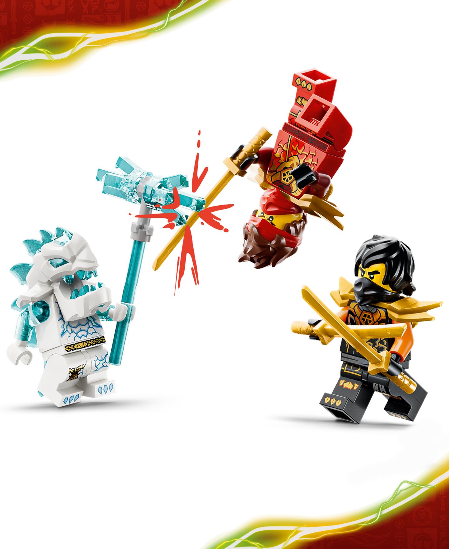 Детские конструкторы LEGO® Ninjago Kai and Cole's Combiner Vehicles 71864, 394 Pieces — фото 3