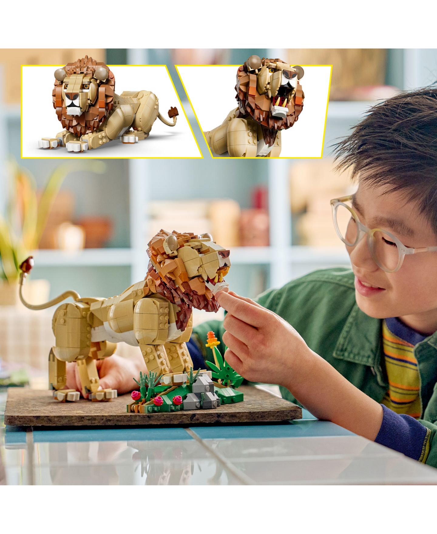 Детские конструкторы LEGO® Creator 3 in 1 Wild Animals: Majestic Lion 31386, 839 Pieces — фото 5