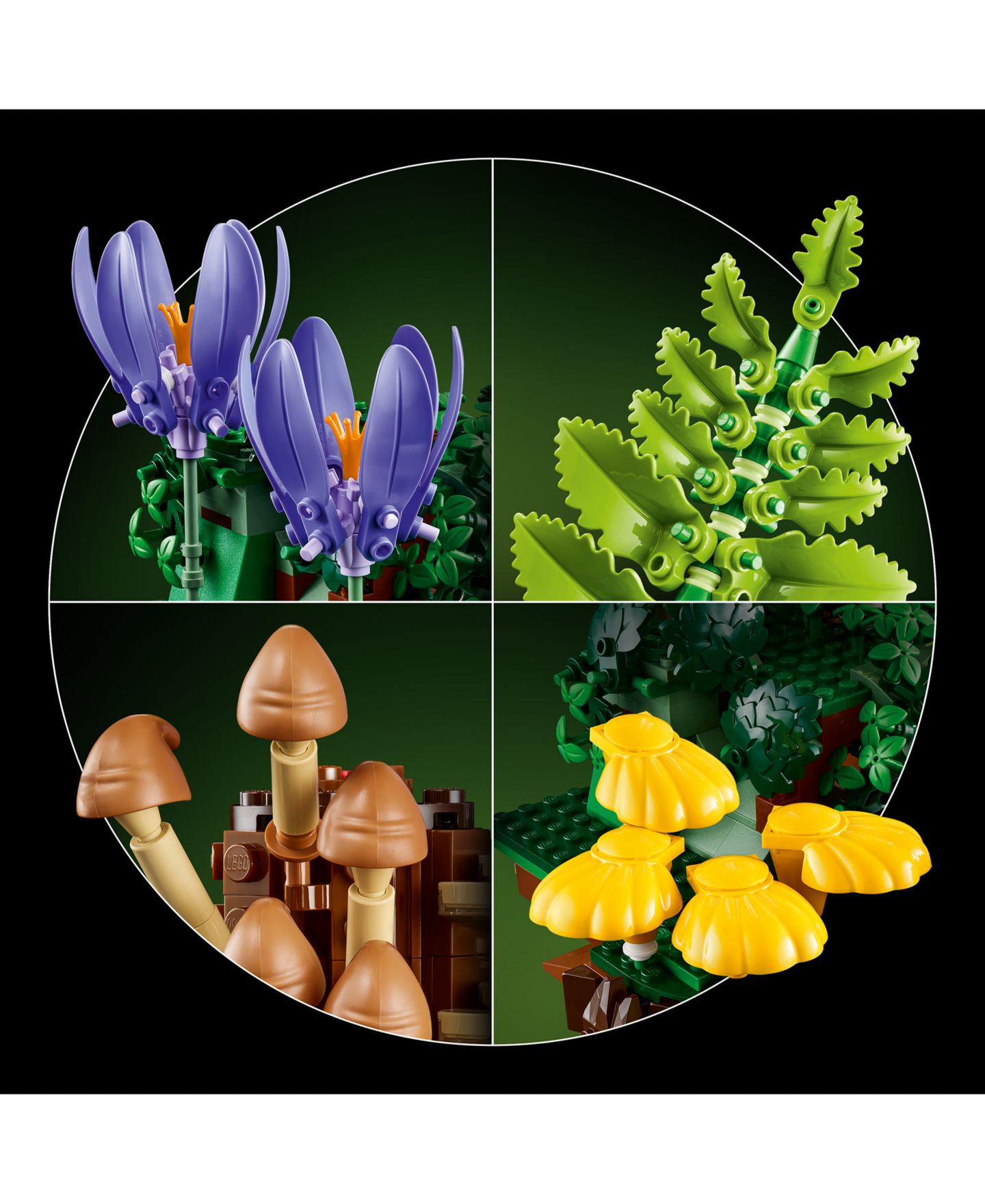 Детские конструкторы LEGO® Botanicals Woodland Mushrooms - 11505, 806 Pieces — фото 4