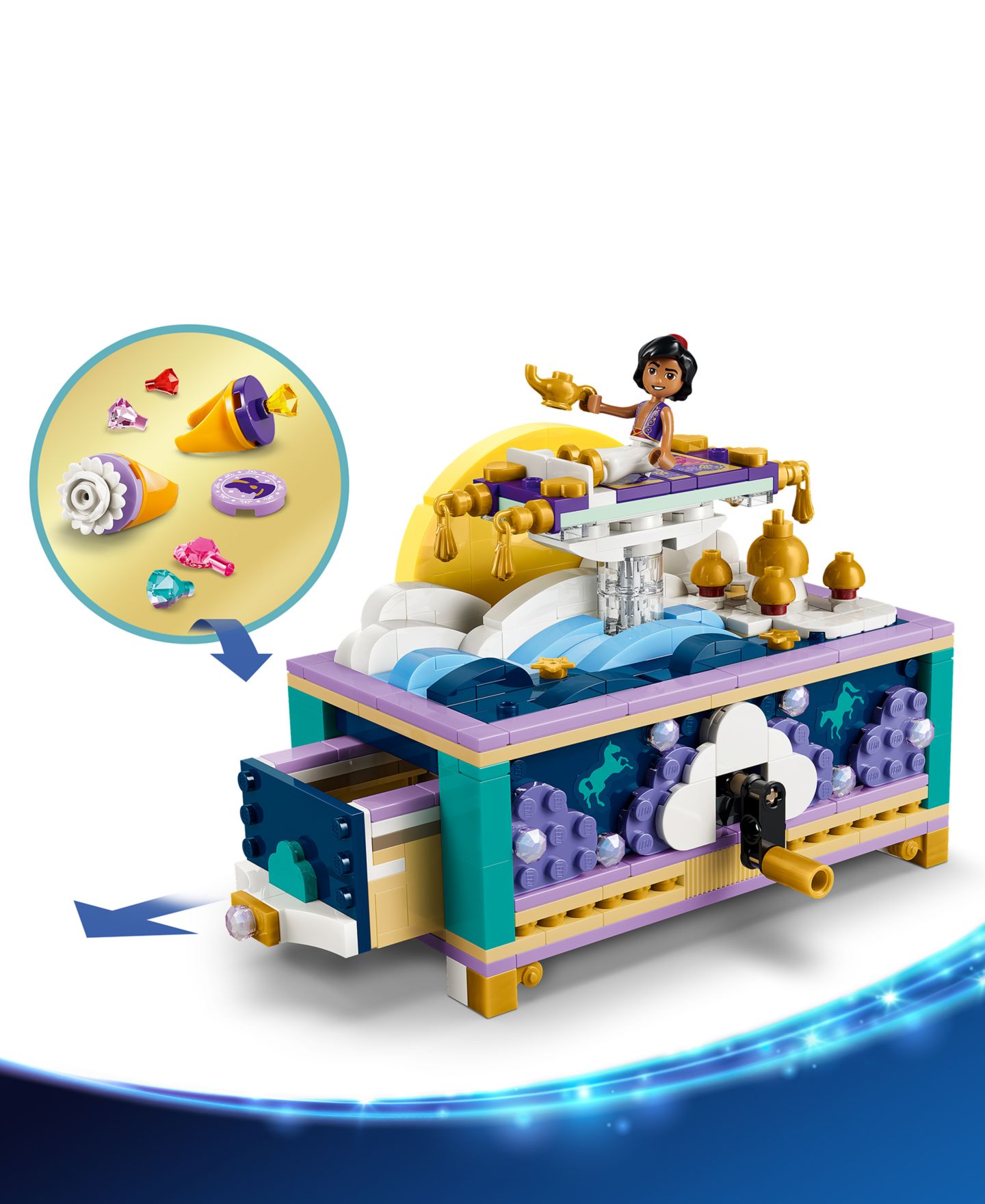 Детские конструкторы LEGO® Disney Princess Jasmine’s Jewelry Box 43295, 458 Pieces — фото 2