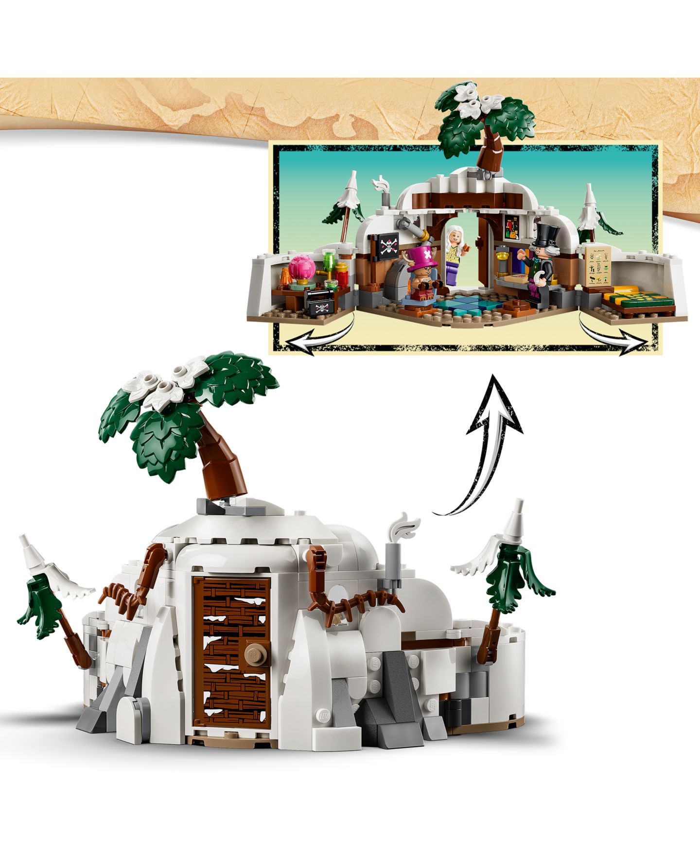 Детские конструкторы LEGO® One Piece Dr. Hiriluk's Hideout 75641, 271 Pieces — фото 2